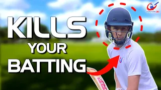 This can COMPLETELY DESTROY your BATTING! - Fixing Incorrect head positions when batting