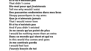 Et si tu N'existais pas - Joe Dassin (Karaoke, Lyric, Parole, English translation)