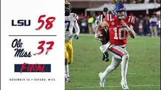 HIGHLIGHTS: Ole Miss Football vs. LSU (11-16-19)