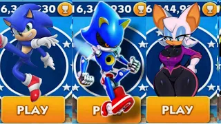 Sonic Dash - Sonic VS Metal Sonic VS Rouge Dash _ Movie Sonic vs All Bosses Zazz Eggman