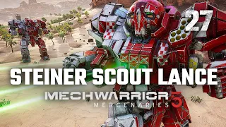 Full Steiner Scout Lance | Mechwarrior 5: Mercenaries | Full Campaign Playthrough | Episode #27