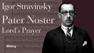 Igor Stravinsky - Pater Noster (Original Score) | Westminster Choir