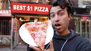 Living Cheap in NYC - Dollar Pizza Challenge !