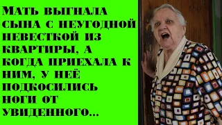 Мать выгнала сына с неугодной невесткой из квартиры, а когда приехала к ним, у неё подкосились...