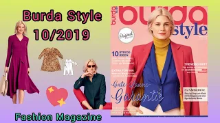 Burda style 10/2019  , full preview and complete line drawings 👌