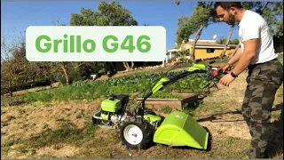 Fresatura con motocoltivatore Grillo G46 con fresa controrotante