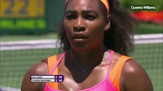 Serena Williams v. Carla Suarez Navarro - Miami 2015 Final Highlights