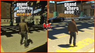 GTA IV MOBILE VS GTA IV PC_SIDE BY SIDE GAMEPLAY COMPARISON
