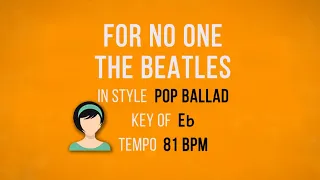 For No One - The Beatles - Karaoke Female Backing Track