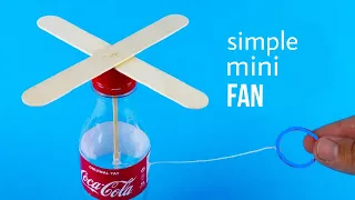 how to make a plastic hand fan for school science project easy and simple working fan #viral #diy