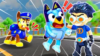 Chase Rescues Bluey | BLUEY Toy for Kids  | Pretend Play With Bluey & Paw Patrol Toys