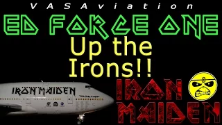 [FUNNY ATC] Iron Maiden ED FORCE ONE arriving LAS VEGAS @LAS!!