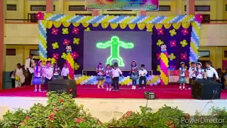 Im So Happy dance by UKG B sec girls & boys Johnson high school Bangalore-68 34th ANNUAL DAY 2019-20