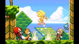 Sonic Advance 2 (GBA) - Super Sonic Gameplay Walkthrough