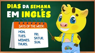 DIAS DA SEMANA EM INGLÊS | AULA DE INGLÊS INFANTIL | AMIGO MUMU