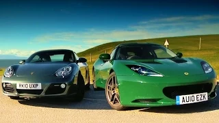 Porsche Cayman vs. Lotus Evora #TBT - Fifth Gear