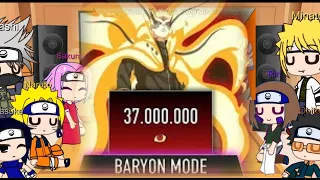 Team Kakashi & Team Minato react to Naruto Baryon Mode + Team 7 VS Minato | Gacha club/life |