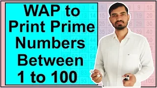 Program to Print All Prime Numbers between 1 to 100 in Java by Deepak