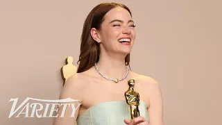 Emma Stone Says She Was Shocked After Winning the Oscar - Full Oscars Backstage Speech