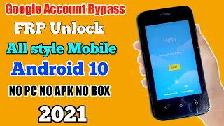 All Style Android 10 2021 Frp Unlock // Google Account Bypass Style Mobile Without PC 2021