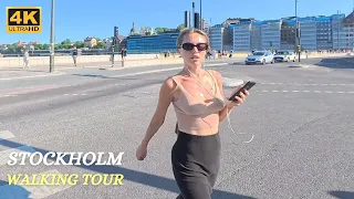 Stockholm - Gamla Stan - Walking Tour - June - 4K