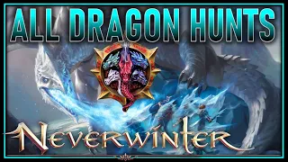 All FIVE Dragon Hunts: FLYING Dragons w/ NEW Mechanics - Solo Adult Run at End - Neverwinter Preview