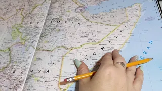 ASMR ~ Somalia History and Geography ~ Soft Spoken Map Pointing