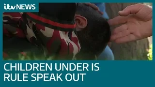 Yazidi children 'used as human shields' under IS rule speak out | ITV News