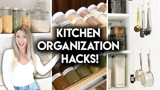 8 EASY KITCHEN ORGANIZATION IDEAS | DOLLAR STORE + IKEA HACKS