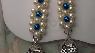 How to make Pearl Jhumka 🌼||Earrings making