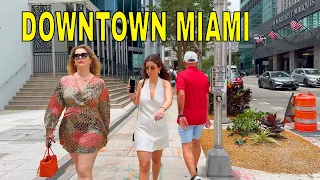 Downtown Miami to Brickell 4K Walking tour