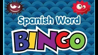 Spanish Word Bingo Vocabulary Practice Educational Learning Video for Kids ABCya ESL ELL EL