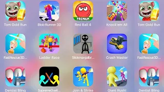 Join & Strike,Crash Master,Giant Rush,Stickman Jailbreak,Red Ball 4,Blob Runner 3D,Ladder Race