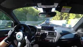 BMW M235i chasing Porsche Turbo 997 on Nürburgring Nordschleife 06/05/2018