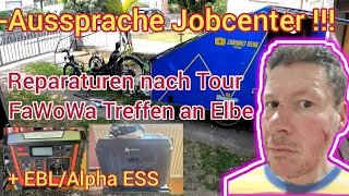 Aussprache Jobcenter/FaWoWa Treffen an ELBE/Reparaturen