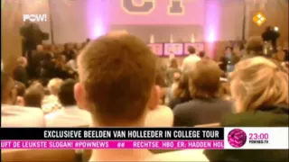 Verborgen camer beelden van Willem Holleeder in College Tour
