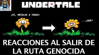 CURIOSIDADES UNDERTALE: ¿Que sucede si intentamos salir de la ruta genocida en los distintos bosses?