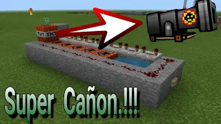 Como hacer un cañón En Minecraft | Como hacer un cañón De TNT EN MINECRAFT