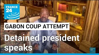 Gabon's Ali Bongo calls on people to 'make noise' after soldiers detain him in attempted coup
