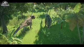 Indominus Rex vs Tyrannosaurus Rex - Jurassic World Evolution 2