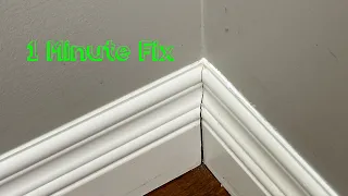How To Permanently Fix Baseboards Cracks!