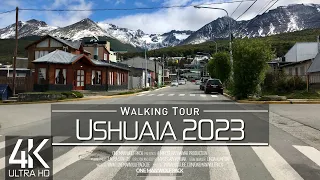 【4K 60fps】🇦🇷 VIRTUAL WALKING TOUR: 🚶 «Ushuaia - Argentina 2023» 🎧 ORIGINAL SOUNDS 🚫 NO COMMENT 📺ASMR