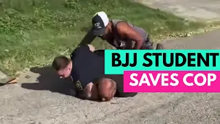 BJJ Student Saves a Cop!