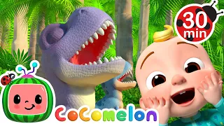 10 Little Dinos + More CoComelon Animal Time | Animals for Kids