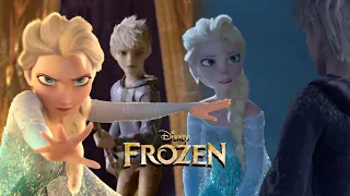 Scenes Elsa and Jack Frost fighting together | Frozen 3 [JELSA Fanmade Scene]
