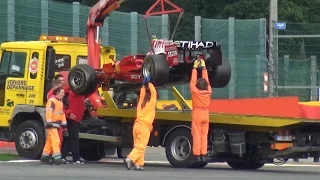 Ferrari F1 F2008 CRASH + Marshall Fail!