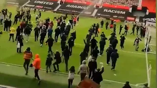 Further Footage Of Manchester United Fans Protest