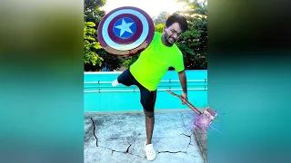 CAPTAIN AMERICA 🇺🇸 GIFTED ME HIS ( ORGINAL SHIELD ) 🛡️✨ - #vlog #marvel #toys #trending