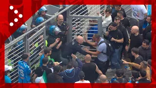 Napoli-Salernitana, tensione fuori dal Maradona: interviene la polizia