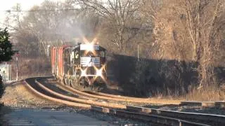 NS: short local mixed freight train  / Spartanburg SC